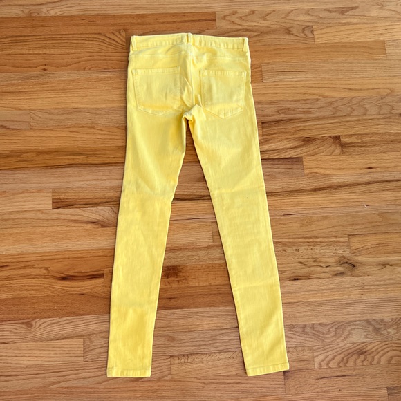Bright yellow Zara skinny jeans for girl size 13/14 - Picture 2 of 6